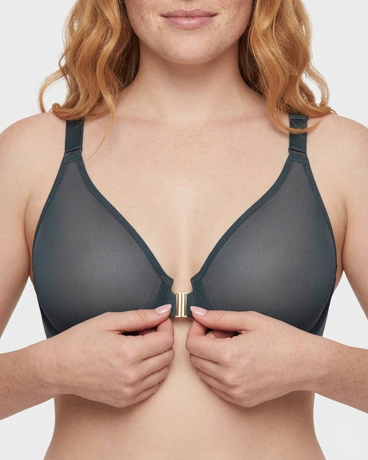Front Closure Mesh Support Bra