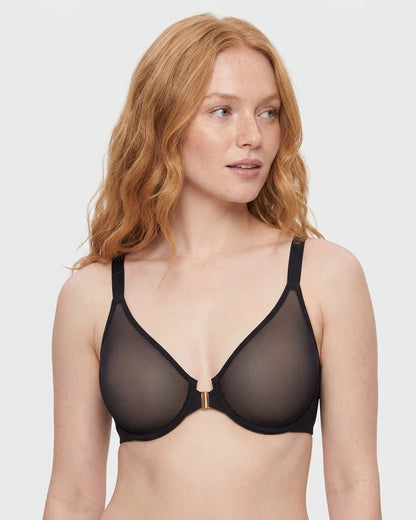 Front Closure Mesh Support Bra